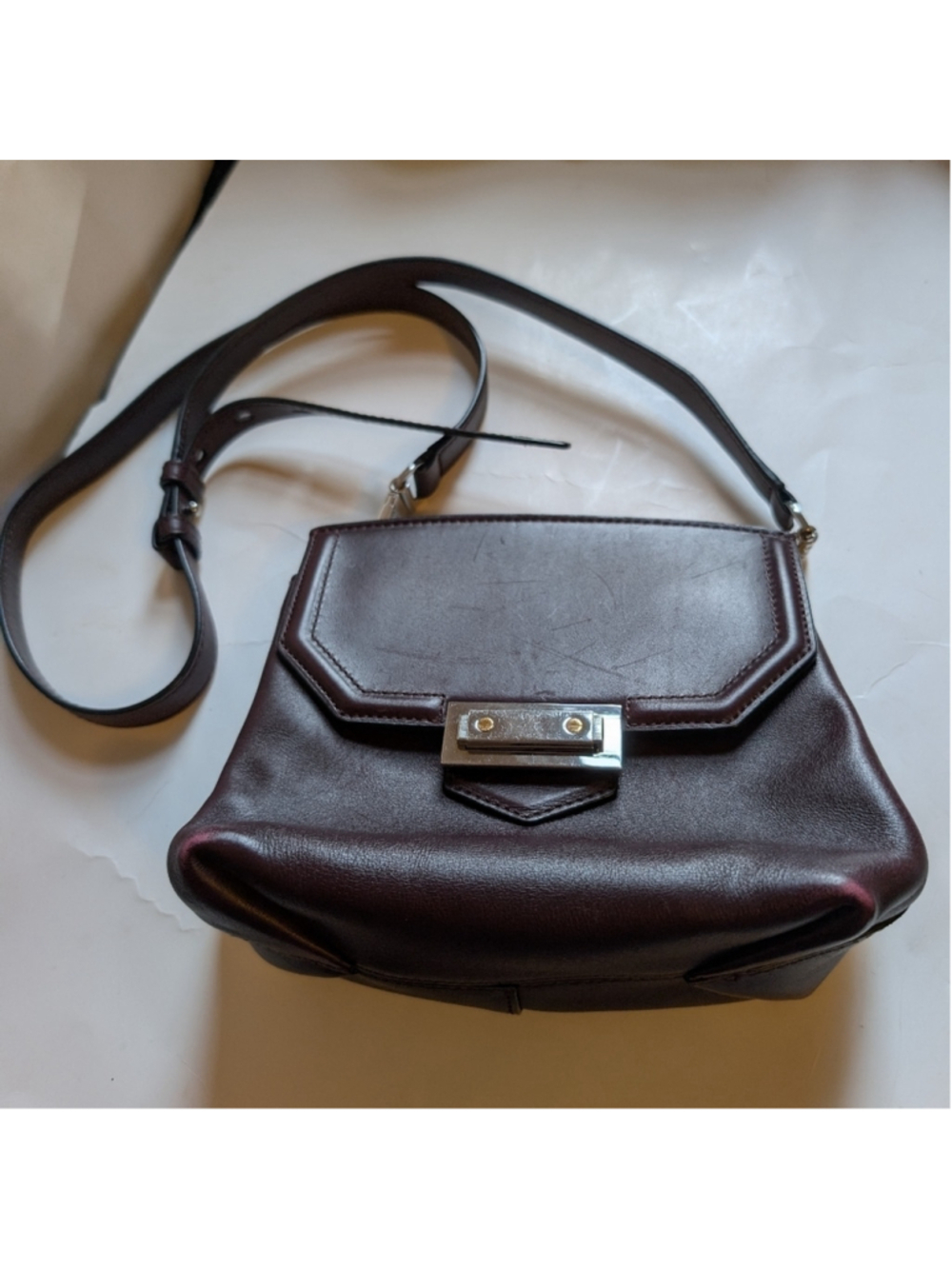 Alexander Wang Marion Flat Bottom Bag in Oxblood in GUC